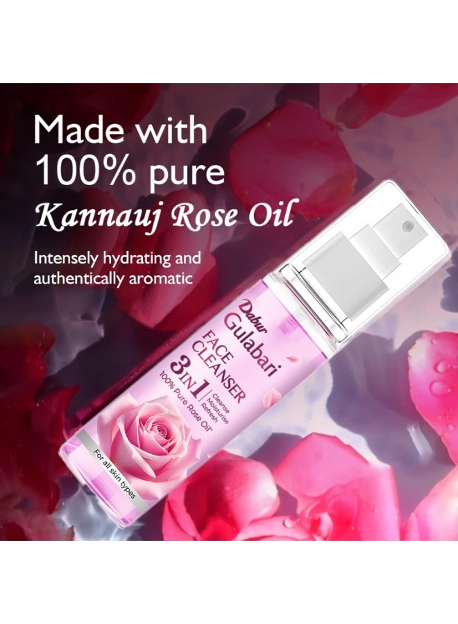 Dabur Gulabari Rose Glow Face Cleanser, Pack of 1,100 Ml - Image 4